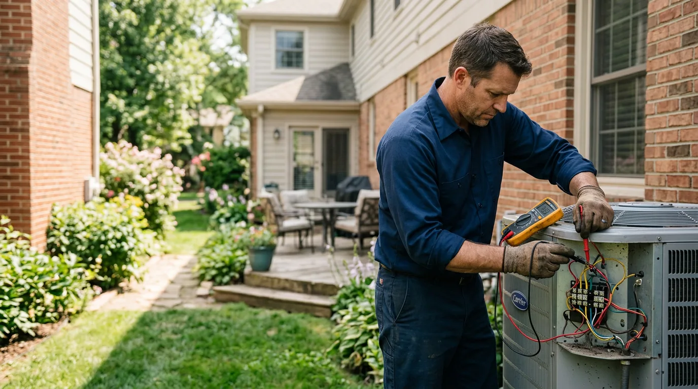 HVAC technician working near Salem, WV